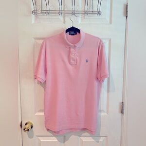 Ralph Lauren Men’s Pink Polo Shirt Classic Fit Size M